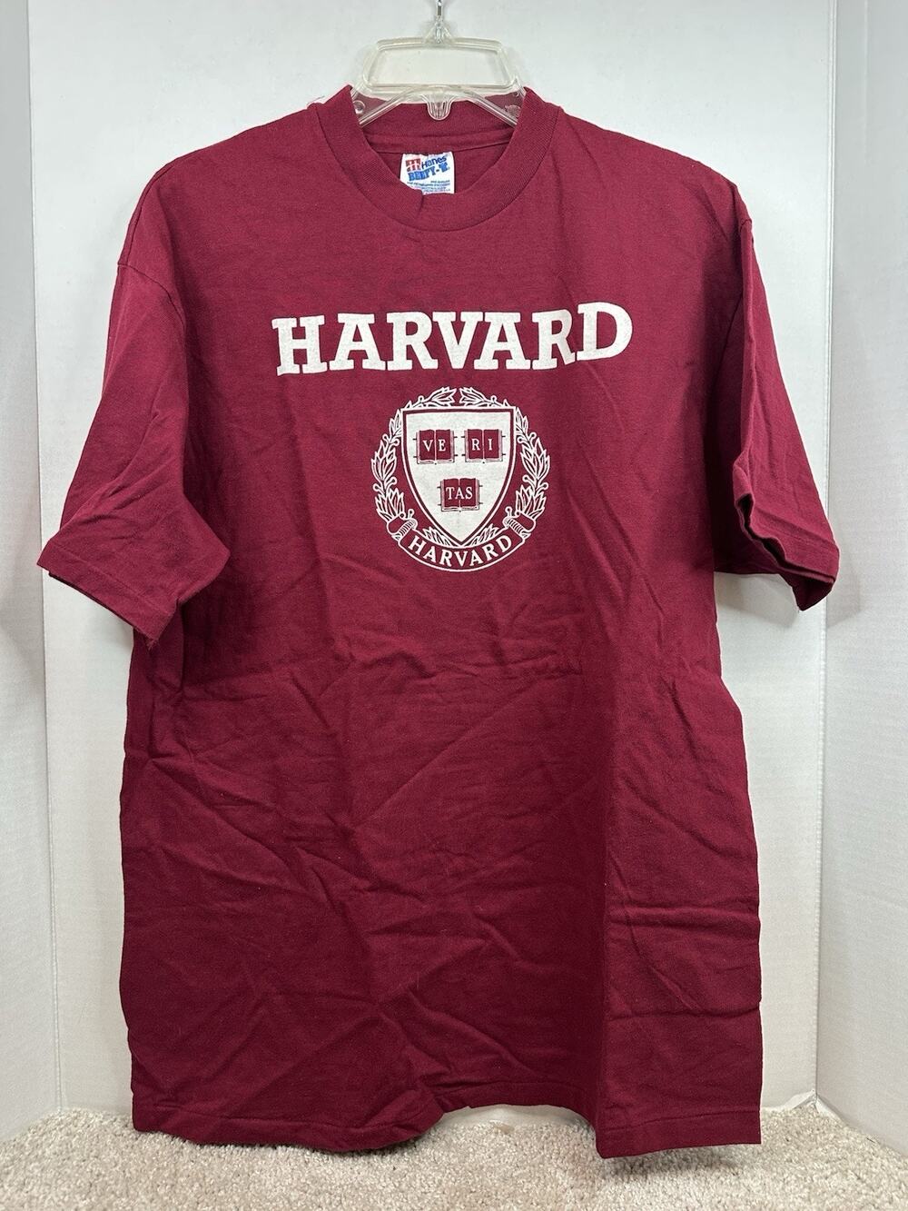 hanes beefy t-shirts vintage large HARVARD, New Without Tags